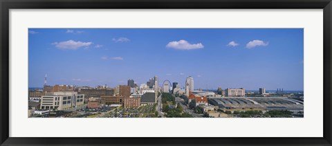 Framed Aerial view of a city, St. Louis, Missouri, USA Print