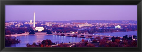 Framed Washington DC from the Water Print