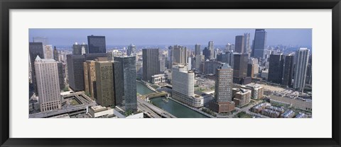 Framed Chicago River Chicago IL Print