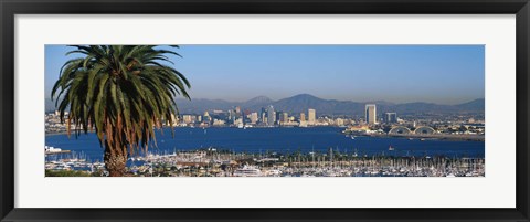 Framed San Diego from a Distance Print