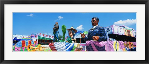 Framed Mardi Gras Floats Print