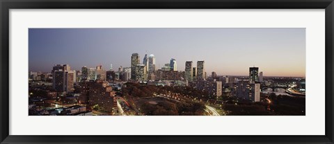 Framed High angle view of a city, Philadelphia, Pennsylvania, USA Print