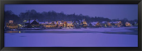 Framed Residential building at the waterfront, Philadelphia, Pennsylvania, USA Print