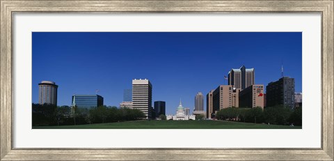 Framed Buildings in a city, St Louis, Missouri Print