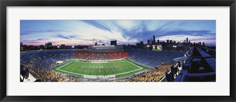 Framed Soldier Field Football, Chicago, Illinois, USA Print