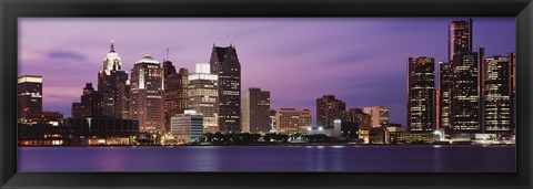 Framed Detroit, Michigan Print