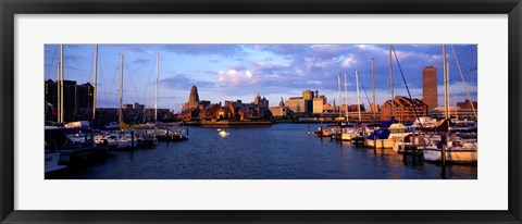 Framed Buffalo, New York Waterfront Print