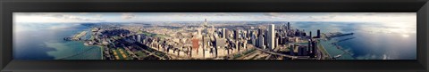 Framed Aerial Chicago IL Print