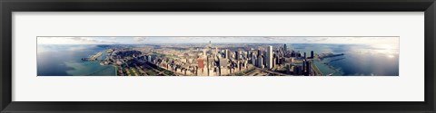 Framed Aerial Chicago IL Print