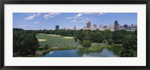 Framed Great Lawn, Central Park, Manhattan, NYC, New York City, New York State, USA Print