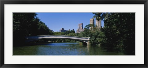 Framed Bridge Over A Lake, Bow Bridge, Manhattan, NYC, New York City, New York State, USA Print