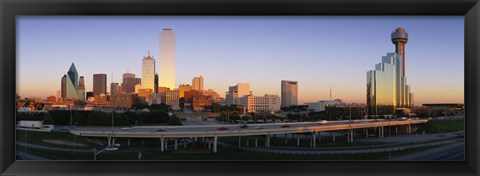 Framed Skyscrapers in Dallas, Texas Print