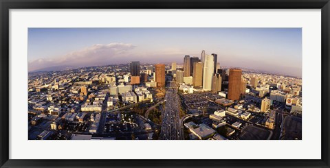 Framed USA, California, Los Angeles, Financial District Print