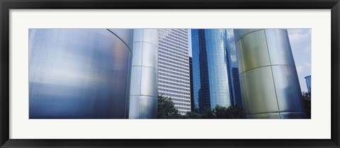 Framed Close up of Buildings in Houston, Texas Print