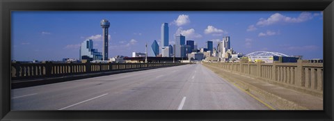 Framed Dallas Skyscapers, Texas Print