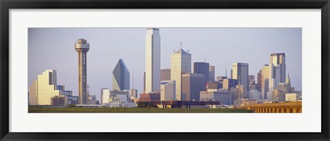 Framed Buildings in a city, Dallas Print