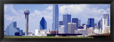 Framed Dallas, Texas Skyline (day) Print