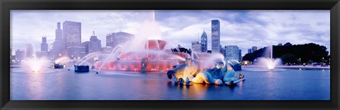 Framed Buckingham Fountain Chicago IL Print