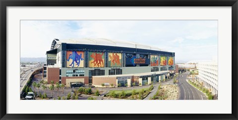 Framed High angle view of a baseball stadium, Bank One Ballpark, Phoenix, Arizona, USA Print