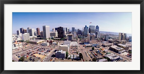 Framed USA, California, San Diego, Downtown District Print