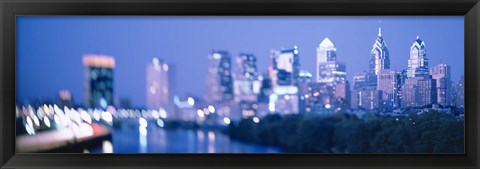 Framed Schuylkill River, Philadelphia, Pennsylvania Print