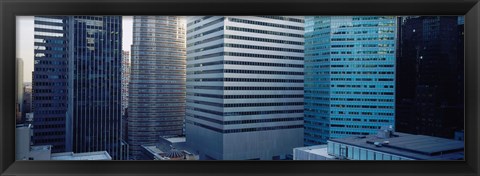 Framed Close up of skyscrapers in Manhattan, New York City, New York State, USA Print