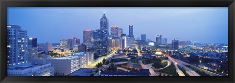 Framed Evening In Atlanta, Atlanta, Georgia, USA Print