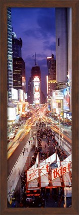 Framed High Angle view of Times Square, NYC Print