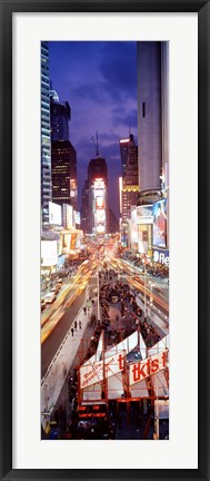 Framed High Angle view of Times Square, NYC Print