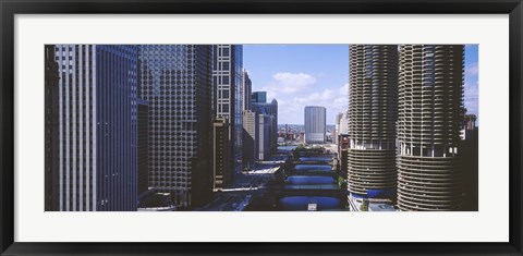 Framed USA, Illinois, Chicago, Chicago River Print