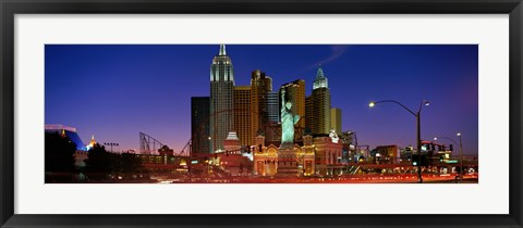 Framed Las Vegas Nevada (night) Print