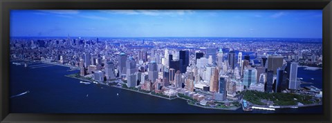 Framed Aerial, Lower Manhattan, NYC, New York City, New York State, USA Print