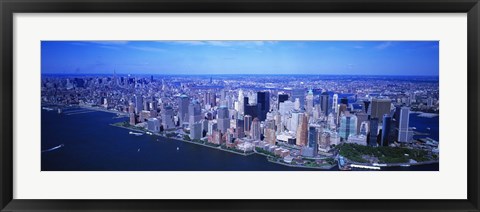 Framed Aerial, Lower Manhattan, NYC, New York City, New York State, USA Print