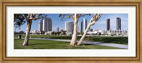 Framed Embarcadero Marina Park, San Diego, California, USA Print