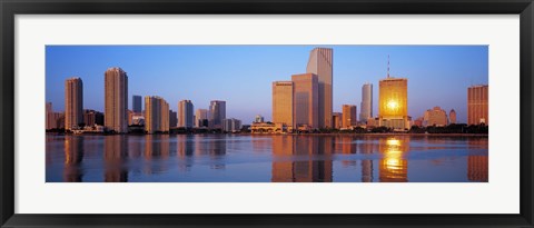 Framed Sunrise, Miami, Florida, USA Print