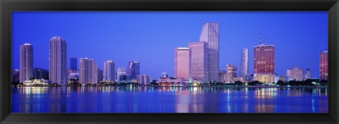 Framed Dusk, Miami Florida, USA Print