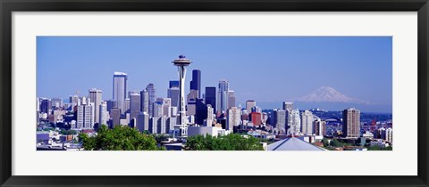 Framed Seattle, Washington State Print