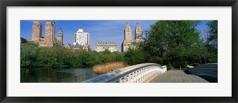 Framed Bow Bridge, Central Park, NYC, New York City, New York State, USA Print