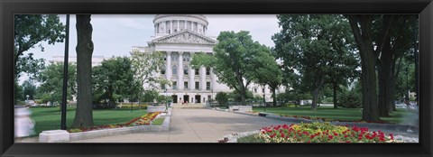 Framed State Capital Building, Madison, Wisconsin, USA Print