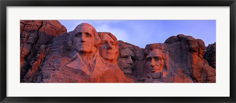 Framed Mt Rushmore National Monument, Rapid City, South Dakota Print