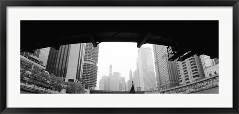 Framed Low angle view of buildings, Chicago, Illinois, USA Print