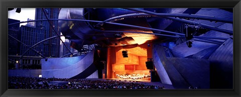 Framed USA, Illinois, Chicago, Millennium Park, Pritzker Pavilion Print