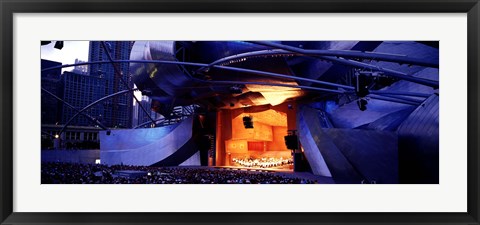 Framed USA, Illinois, Chicago, Millennium Park, Pritzker Pavilion Print