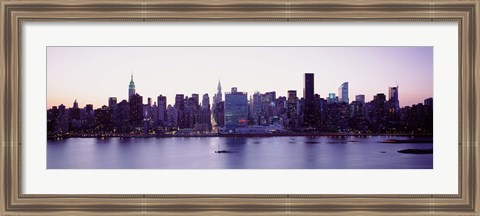 Framed USA, New York State, New York City, Skyscrapers in a city Print