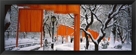 Framed Gates Project in Snow Print