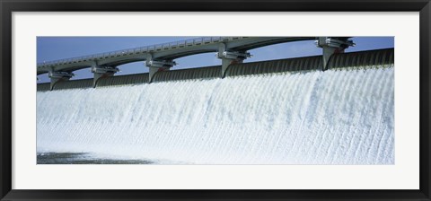 Framed USA, Ohio, Columbus, Big Walnut Creek, Low angle view of a Dam Print