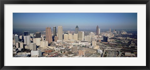 Framed High angle view of downtown Atlanta, Georgia, USA Print