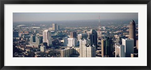 Framed High angle view of Atlanta, Georgia, USA Print