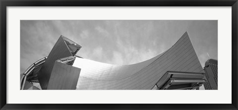 Framed Low Angle View Of A Building, Millennium Park, Chicago, Illinois, USA Print