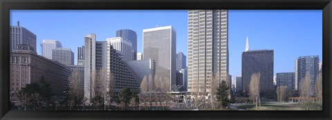 Framed San Francisco Skyscrapers Print